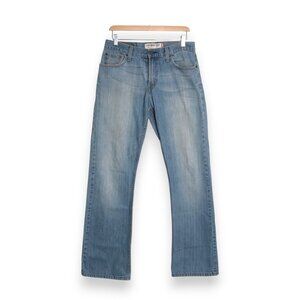 Mens Levi's 527 Low Boot Cut Light Wash Denim Jeans Pants Size W30 x L32